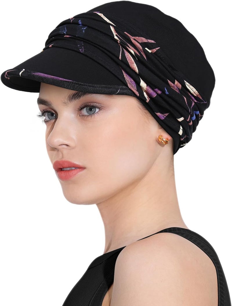 Awefeel Chemo Headwear Viscose Newsboy Cap for Women Fall and Winter Hats - Image 2